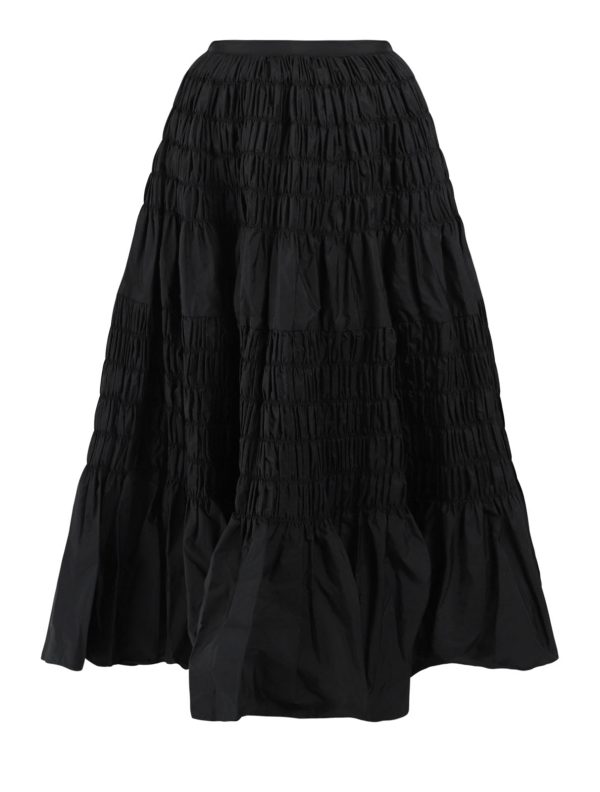 Munivino Taffeta Skirt-black